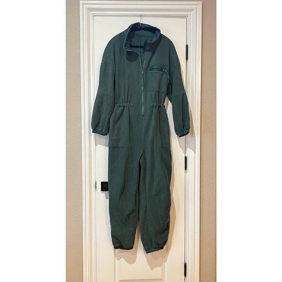 Womens Fleece Jumpsuit Onesie Winter Warm Overalls Large - Picture 7 of 9